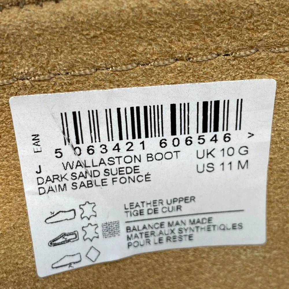 Clarks Wallaston Chukka Boot Mens 11 Dark Sand Suede Moc Toe Chukka Ankle Shoes